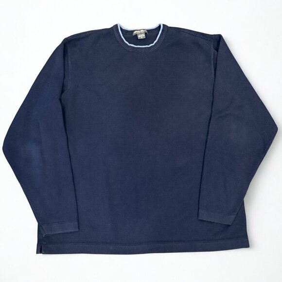Eddie Bauer Other - Eddie Bauer Vintage 90s Y2K Thick Crewneck Sweater Blue Men's XL